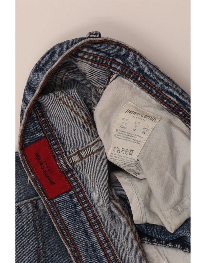 Pierre Cardin Straight Jeans til mænd W35 L32 Blå Bomuld