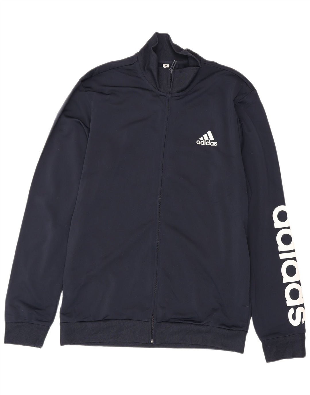 Adidas Herre grafisk træningsdragt Topjakke UK 40/42 Medium Navy Blue