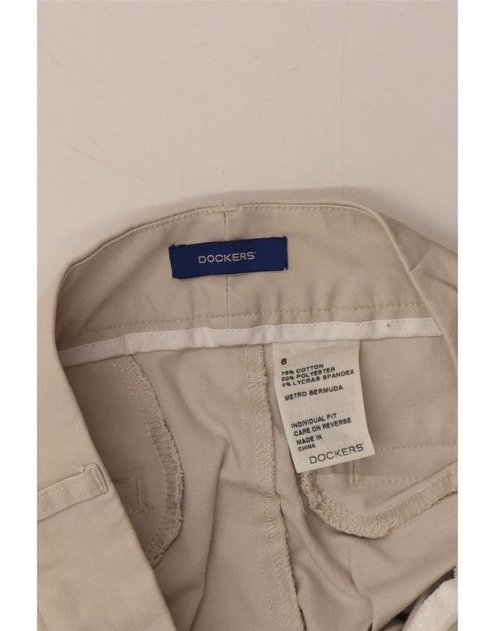 DOCKERS Womens Chino Shorts US 6 Medium W30 Grey Cotton Vintage Dockers and Second-Hand Dockers from Messina Hembry 