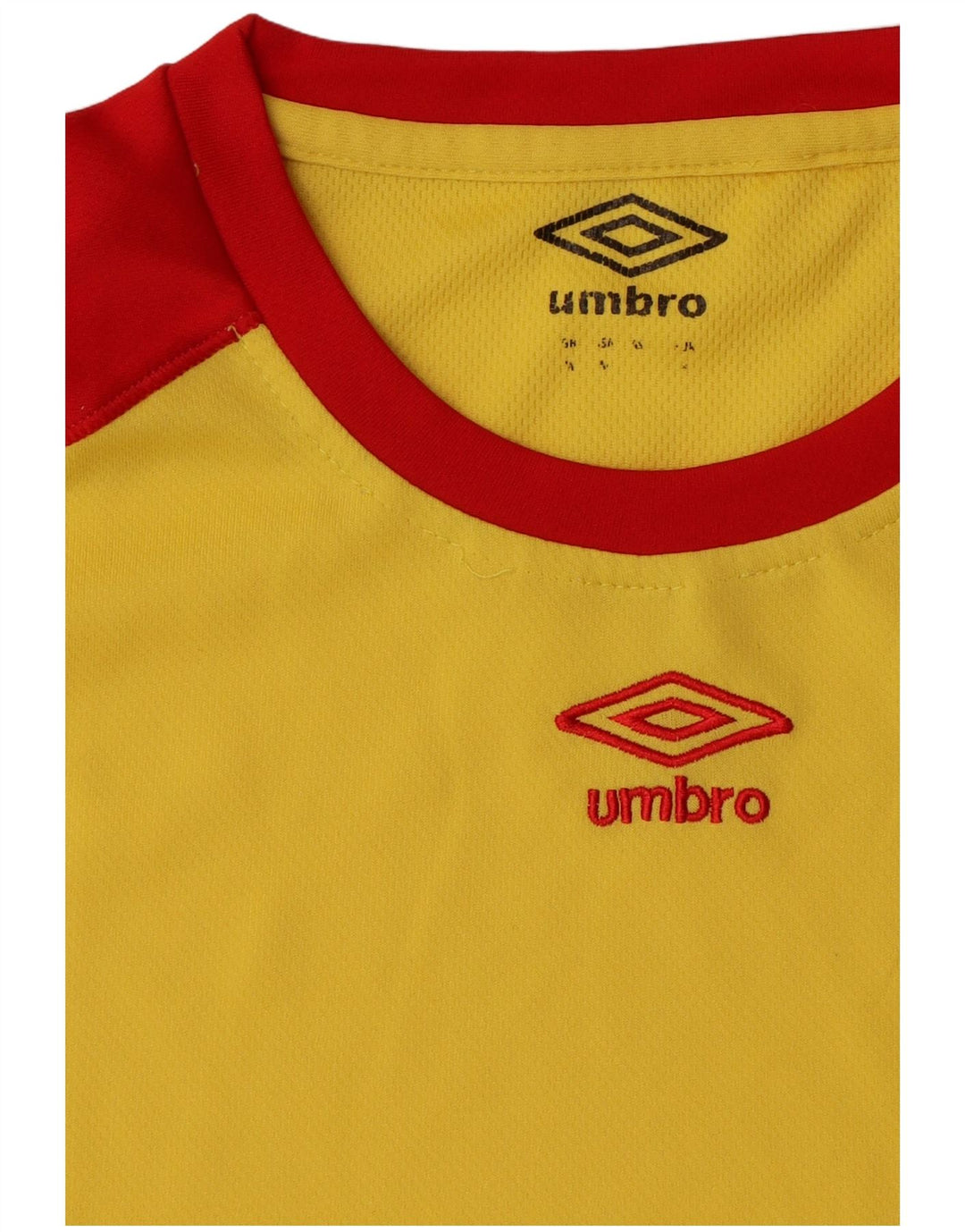 Umbro Herre T-Shirt Top Medium Gul Colourblock