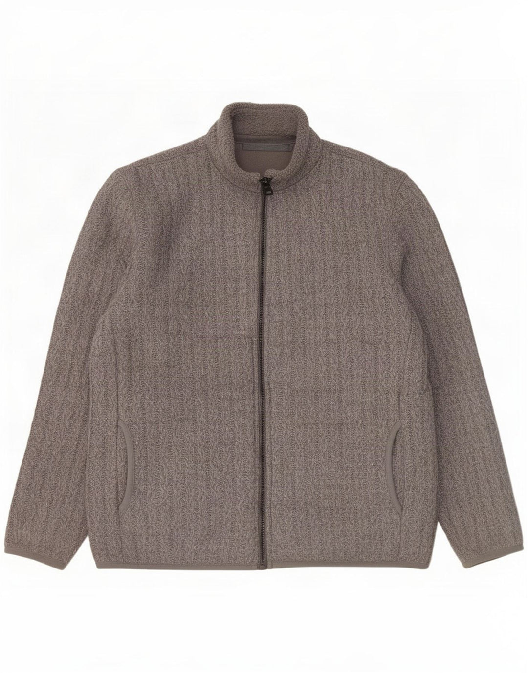 Marks & Spencer Herre Cardigan Sweater Stor Grå Akryl