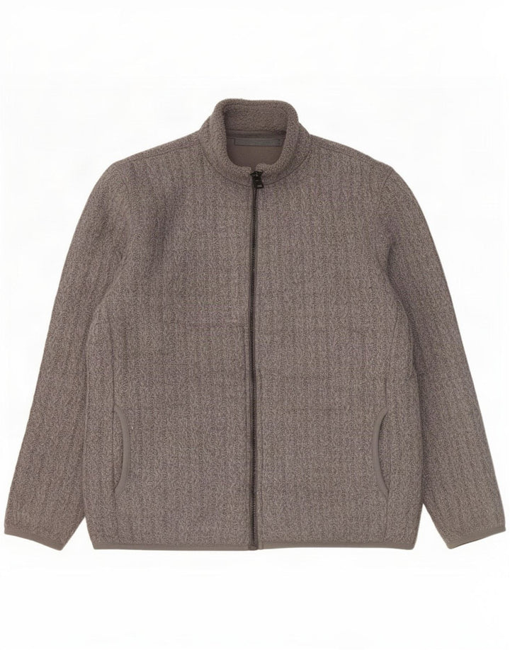 Marks & Spencer Herre Cardigan Sweater Stor Grå Akryl