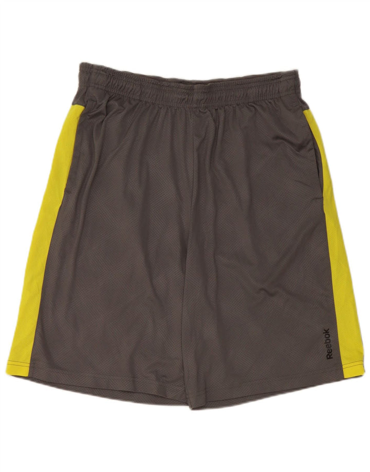 Reebok Sportshorts til mænd mellemgrå Colourblock Polyester