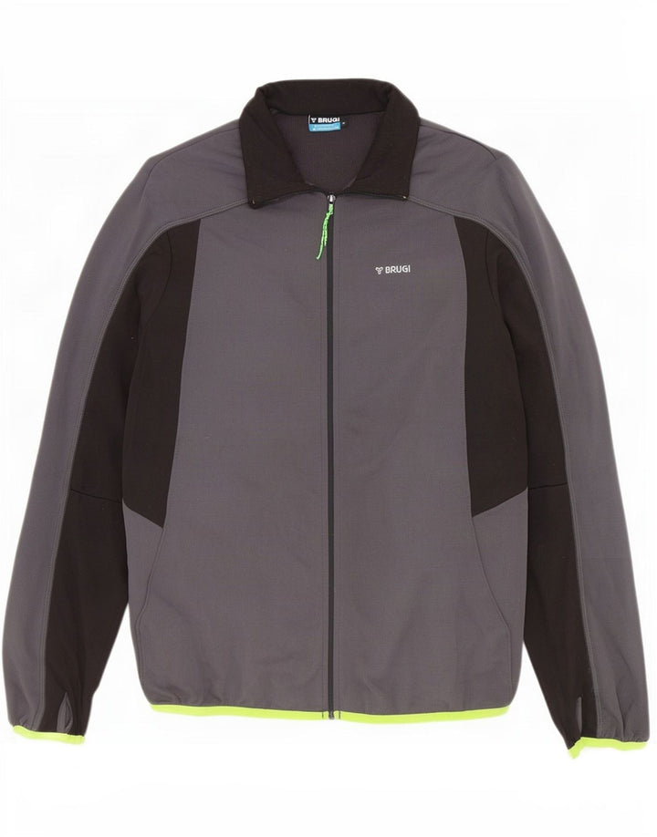 Brugi Træningsdragt til mænd Top jakke Medium Grå Colourblock Polyester