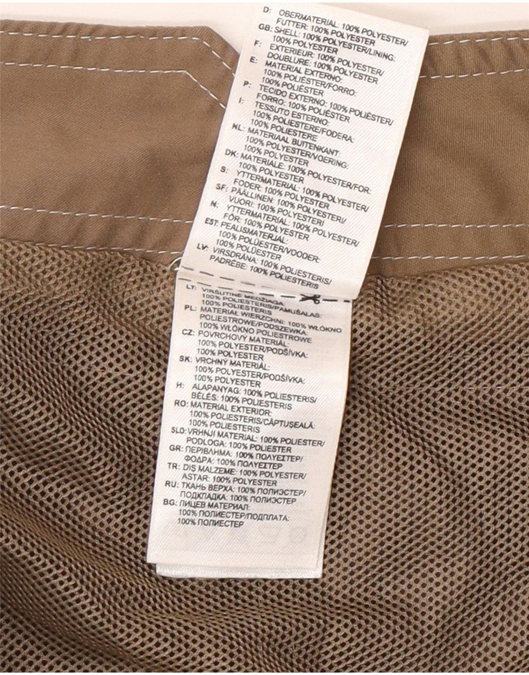 Adidas Grafiske svømmeshorts til mænd, store brune colourblock polyester