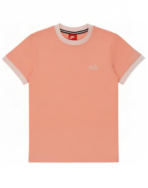 Nike T-Shirt Top UK 6 XS Pink Colourblock