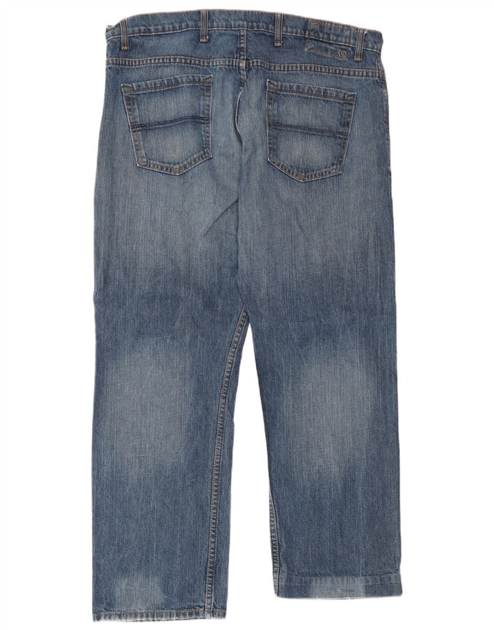 Marks & Spencer Herre Blue Harbor Straight Jeans W38 L27 Blue Cotton