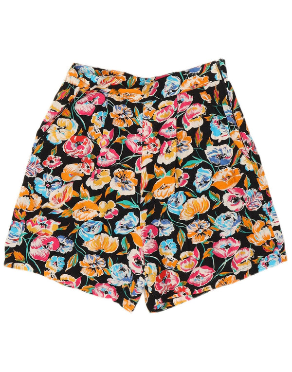 Vintage kvinders højtaljede fritidsshorts IT 44 Medium W26 Flerfarvet