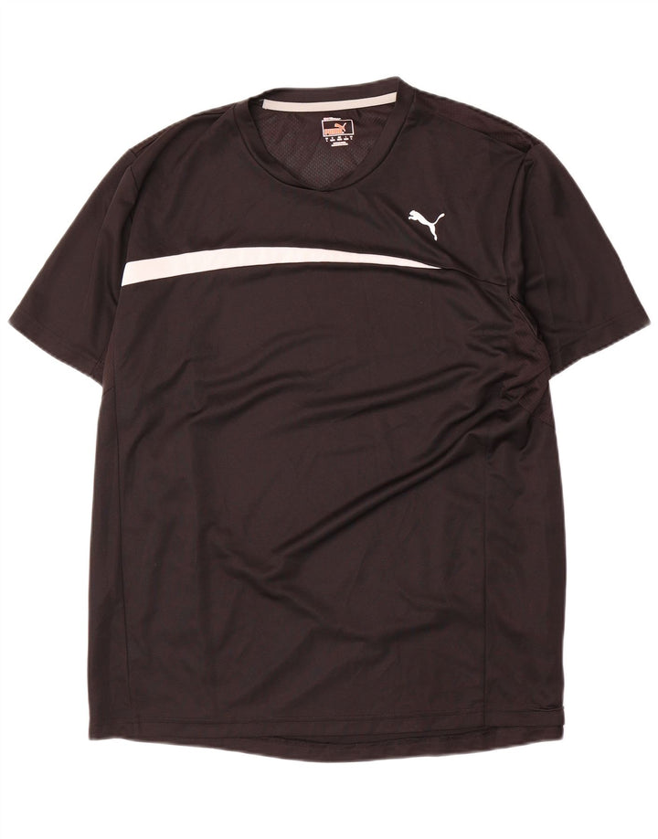 Puma Herre T-Shirt Top Stor Sort Colourblock