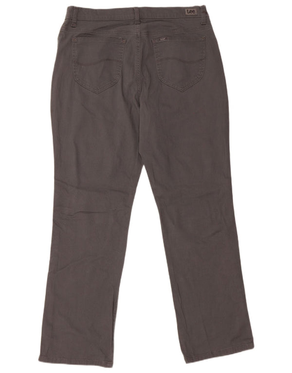 LEE afslappet pasform til kvinder, casual bukser i mellemhøj højde US 14 XL W36 L30 Grå