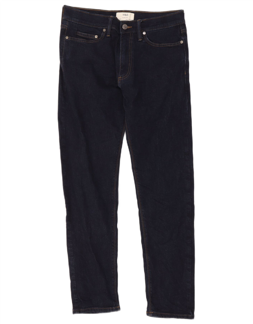 Marks & Spencer Slim Jeans til mænd W30 L31 Marineblå bomuld