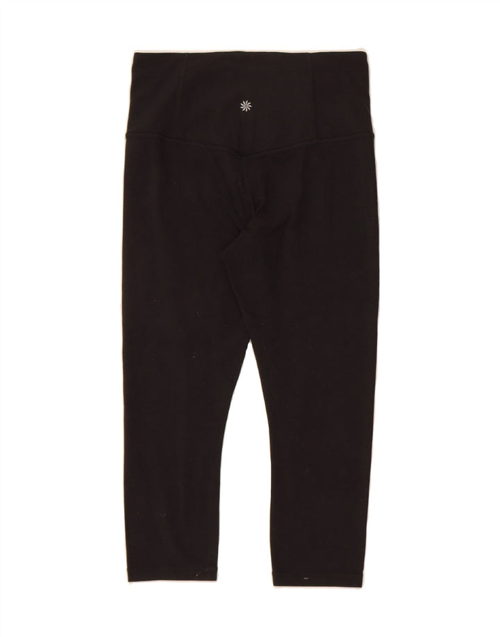 ATHLETA Womens Capri Leggings UK 10 Small  Black Nylon Vintage Athleta and Second-Hand Athleta from Messina Hembry 