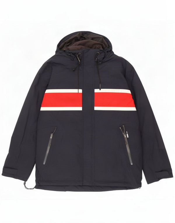 Helly Hansen Windbreaker Jacket til mænd UK 40 Large Navy Blue Colourblock