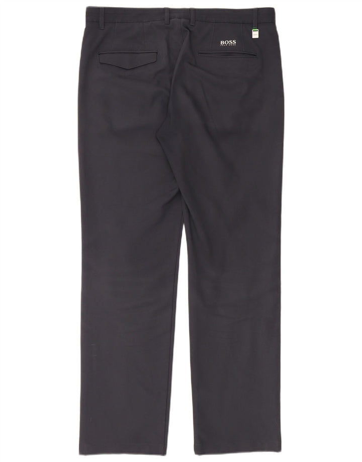 Hugo Boss Herre Lige Chino Bukser IT 48 Medium W32 L32 Marineblå