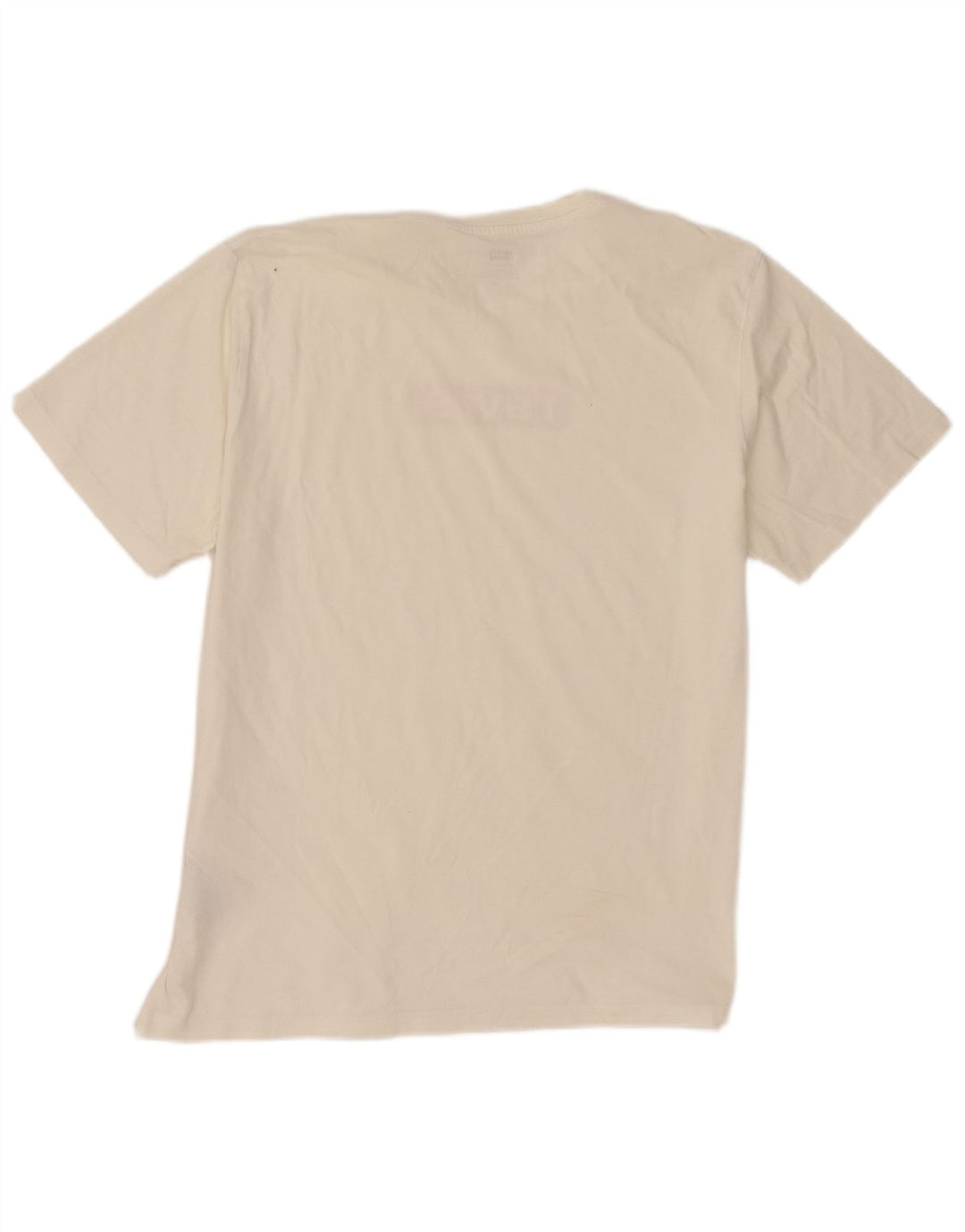 Levi's Herre grafisk T-shirt Top Stor Off White Bomuld