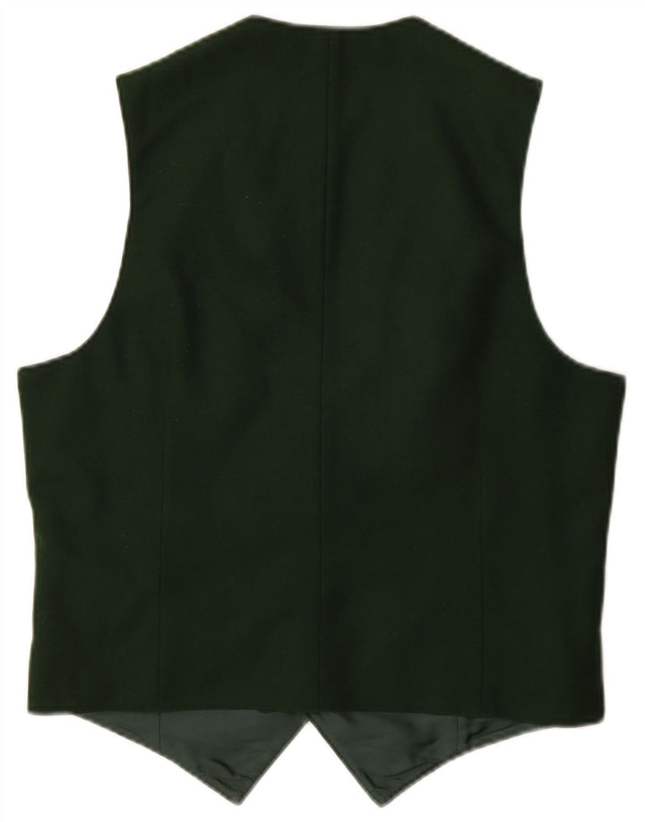 Vintage herre grafisk vest lille grøn