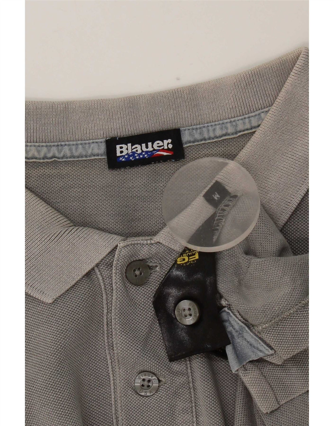 Blauer herre poloshirt mellemgrå