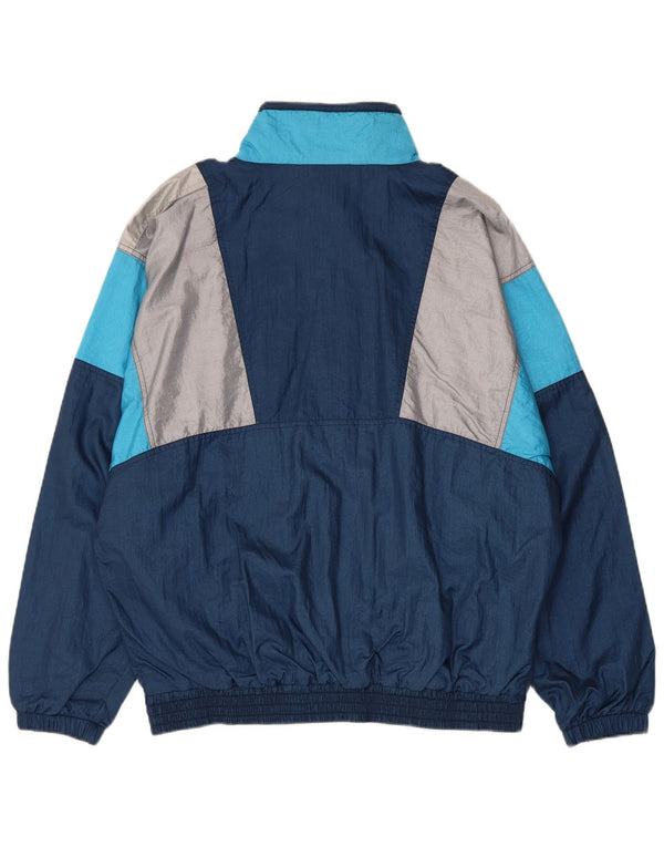 Golden Cup Herre træningsdragt Topjakke EU 48 Medium Navy Blue Retro