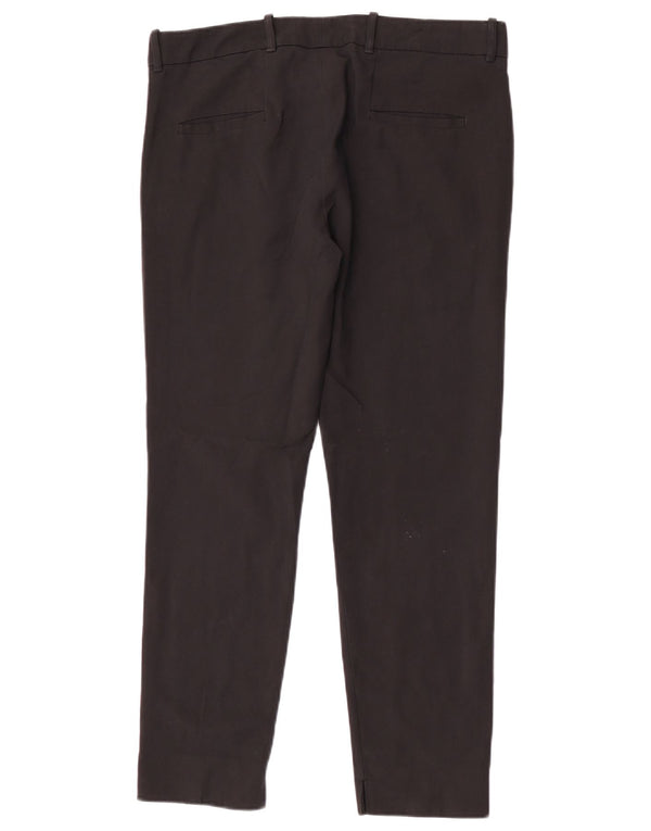 Zara Dame Slim Chino Bukser Large W30 L27 Sort Bomuld