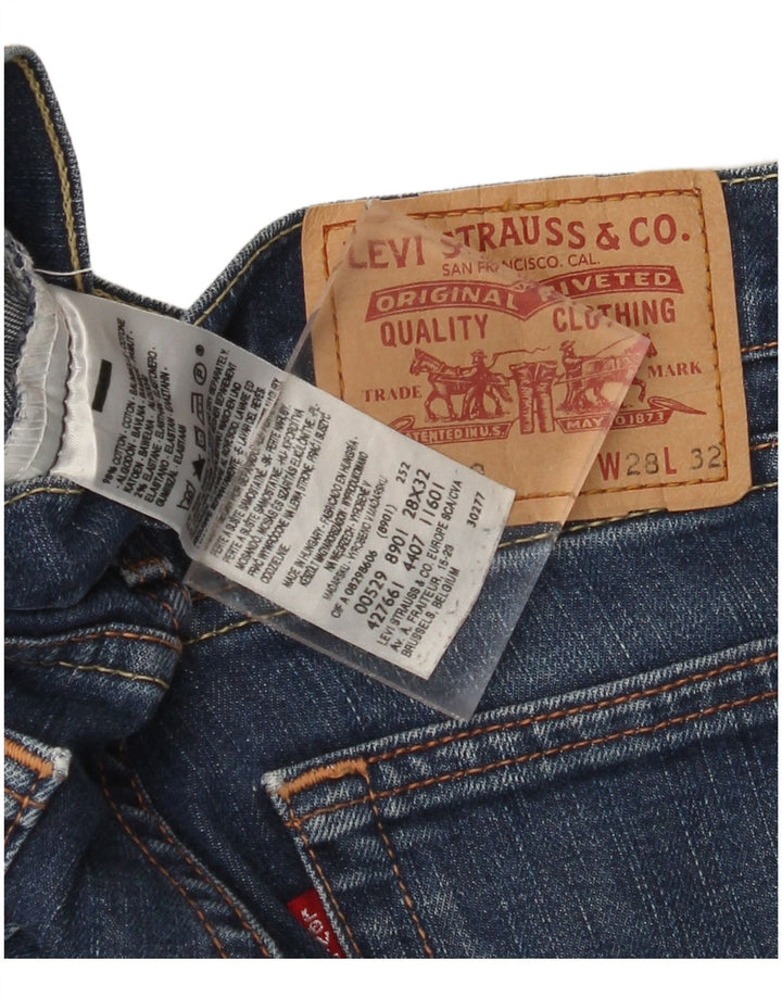 LEVI'S Dame 529 Flared Jeans W28 L27 Blå Bomuld