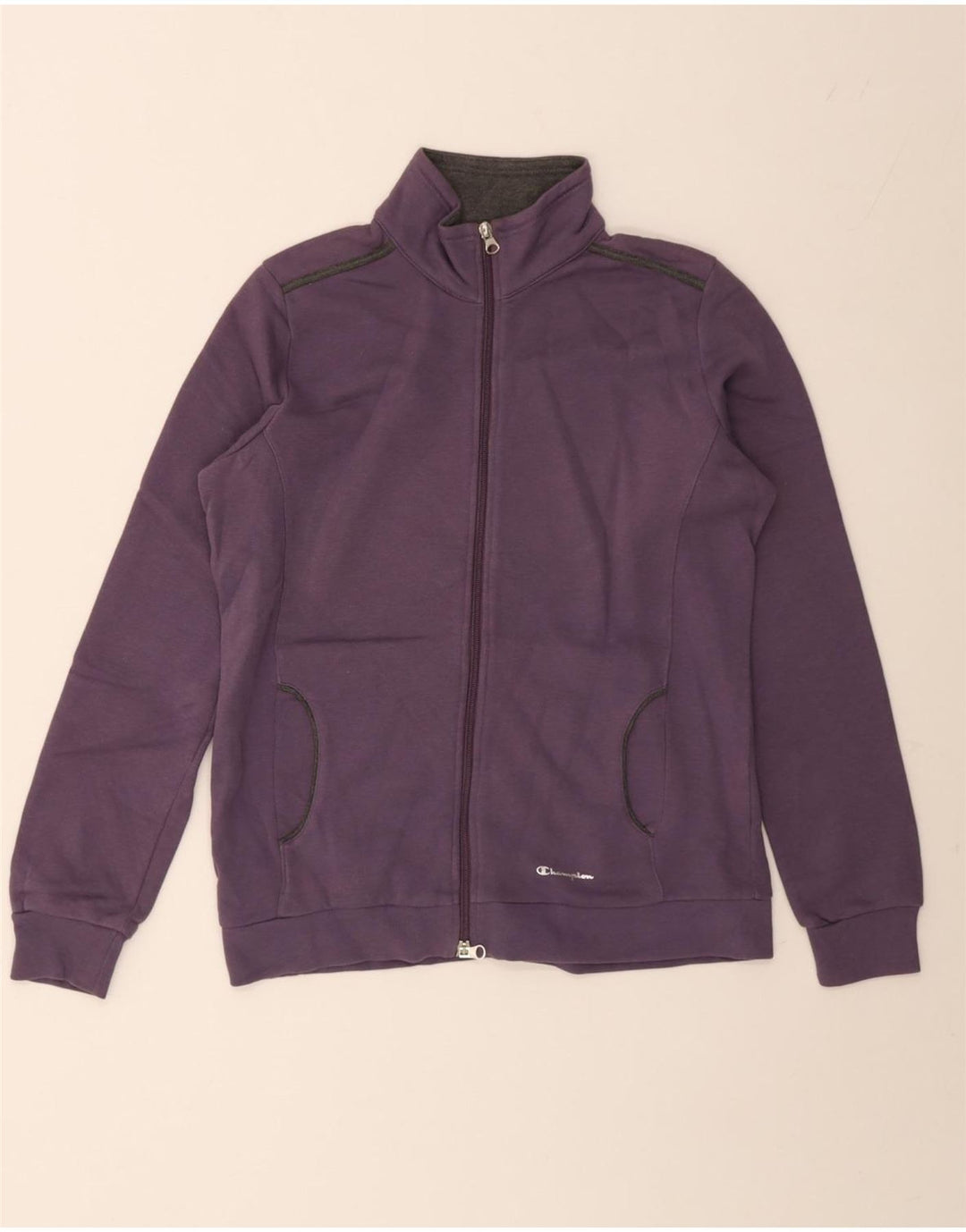 Champion Womens træningsdragt Topjakke UK 14 Medium Lilla Bomuld