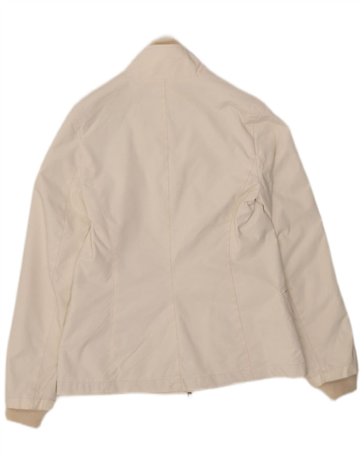 Conte of Florence Utility Jakke IT 42 Medium Hvid Nylon til kvinder