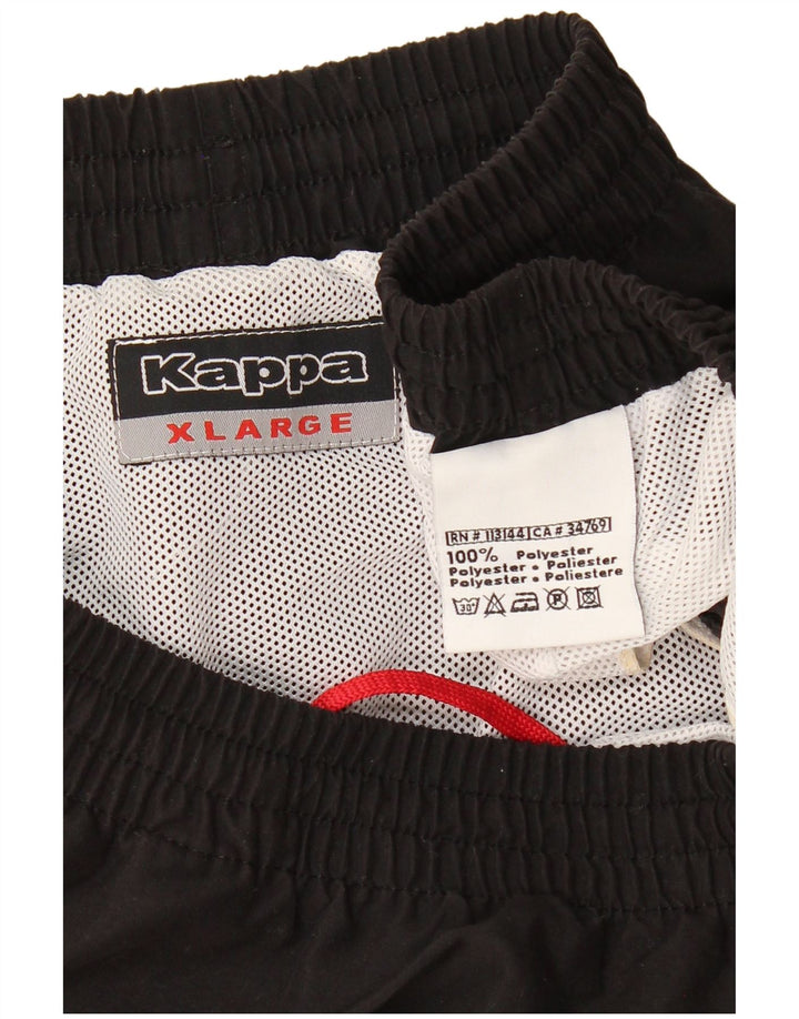 KAPPA Mens Sport Shorts XL  Black Polyester