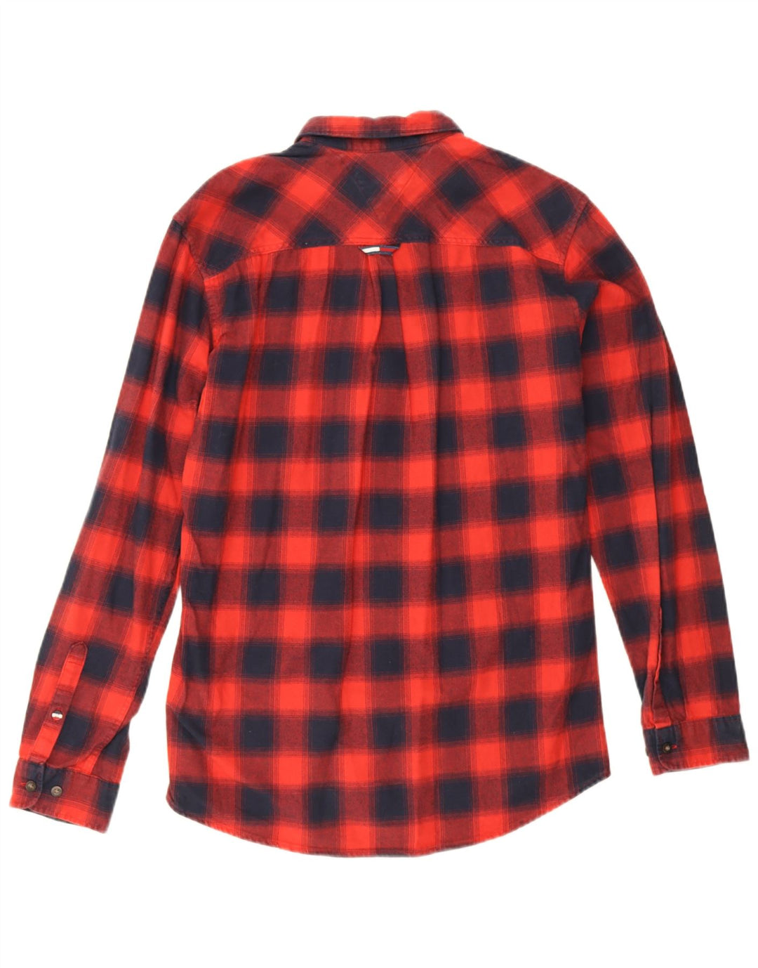 Tommy Hilfiger Herre ternet Regular Fit Flanelskjorte Medium rød ternet