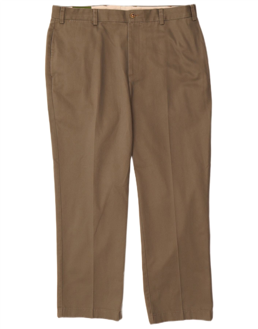 ORVIS Straight Chino-bukser til mænd W38 L30 Khaki Bomuld