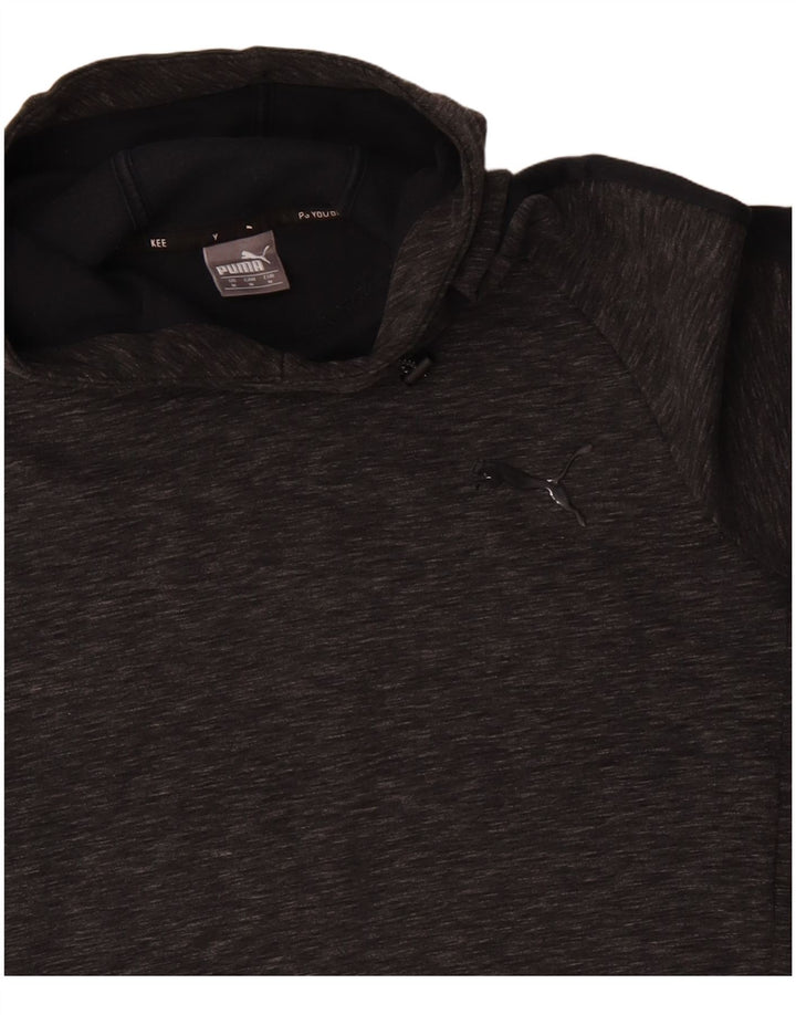 Puma Herre hættetrøje Jumper Medium Grey Flecked Bomuld