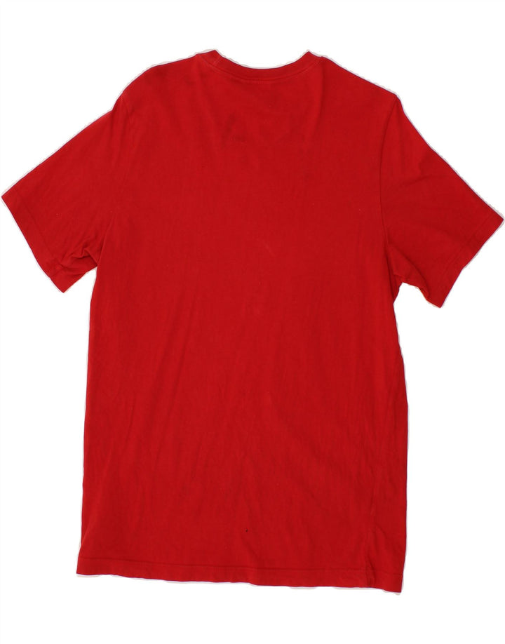 ADIDAS Mens T-Shirt Top Medium Red Cotton Vintage Adidas and Second-Hand Adidas from Messina Hembry 