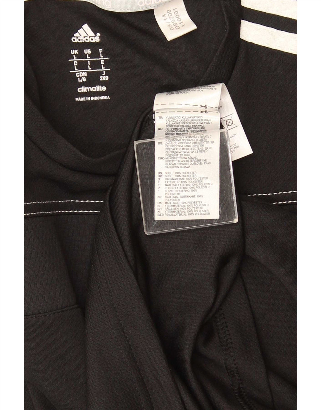 Adidas Herre Top Langærmet Stor Sort Polyester