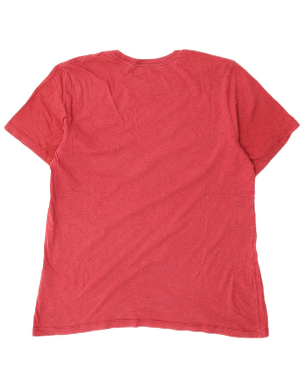 Nike T-shirt top til mænd, stor rød bomuld