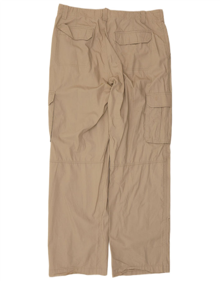 Cherokee Herre Straight Cargo Bukser W36 L34 Beige Bomuld