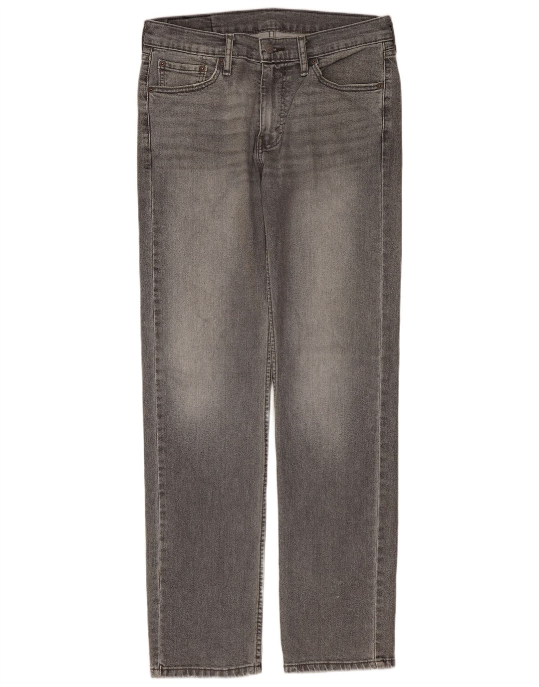 Levi's Herre 514 Straight Jeans Størrelse 30 W30 L32 Grå Bomuld