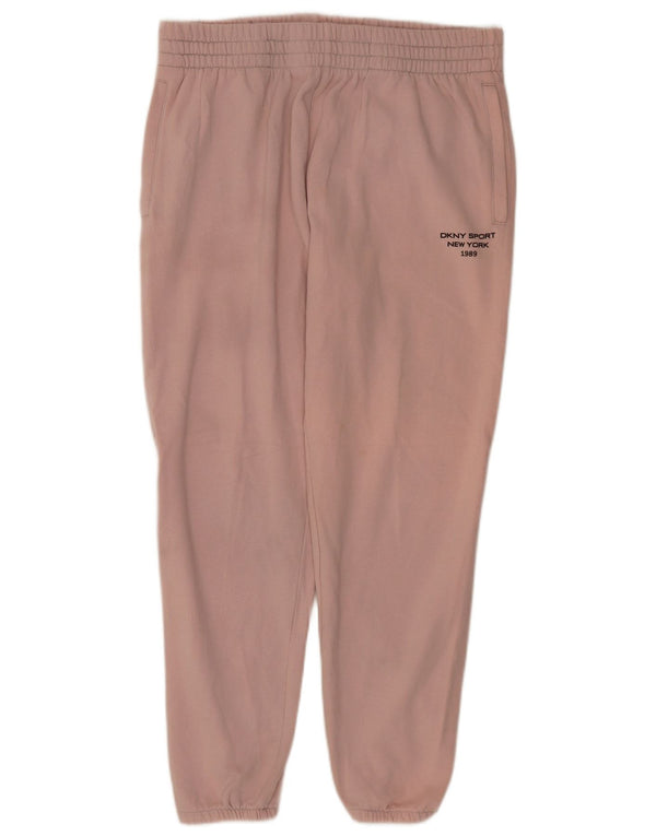 Dkny Dame træningsdragt Bukser Joggers UK 18 XL Pink Bomuld