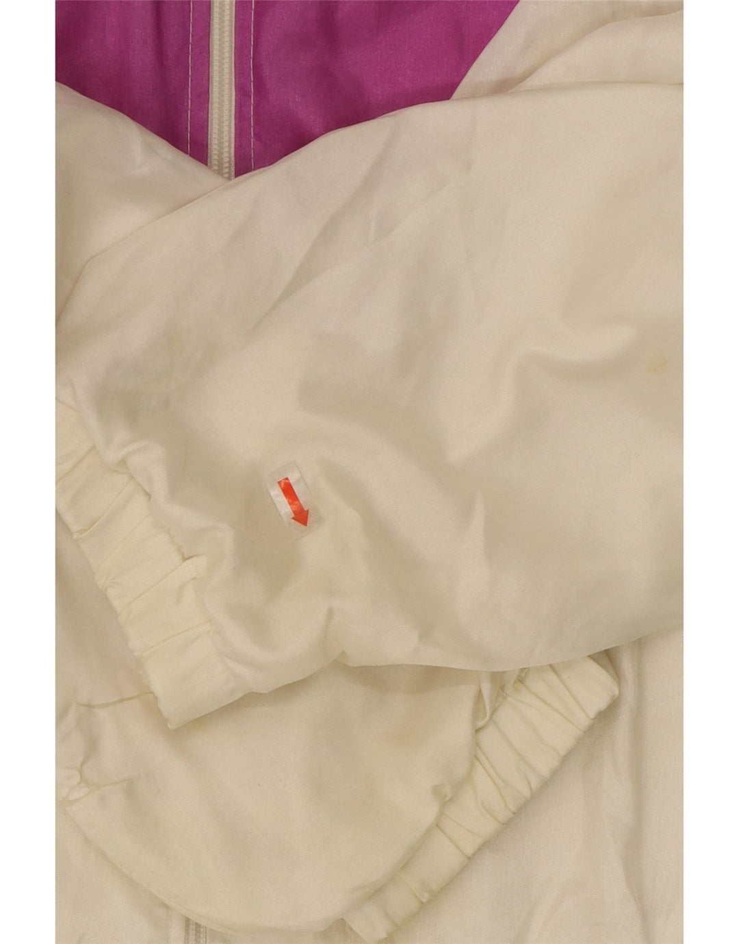 ALFA Womens Oversized Tracksuit Top Jacket UK 14 Medium White Colourblock Vintage Alfa and Second-Hand Alfa from Messina Hembry 
