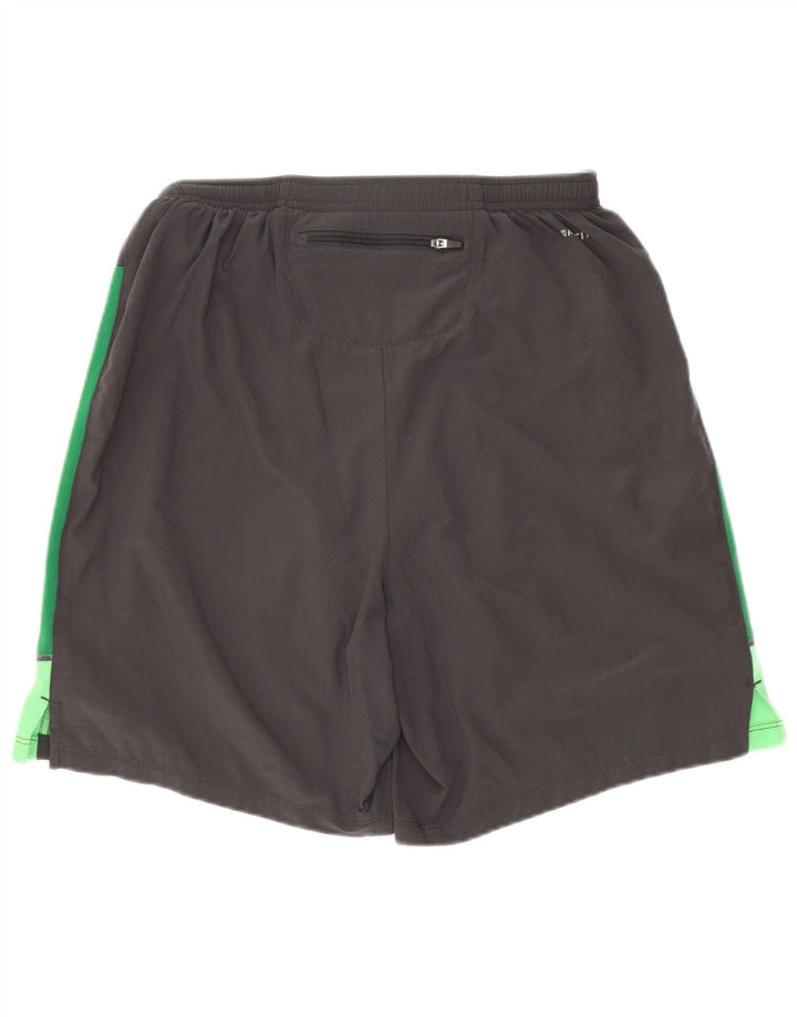 Nike Regular Sports Shorts til mænd, Små Grå Colourblock Polyester Sports