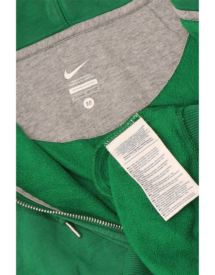 Nike hættetrøje med lynlås til mænd mellemgrøn bomuld