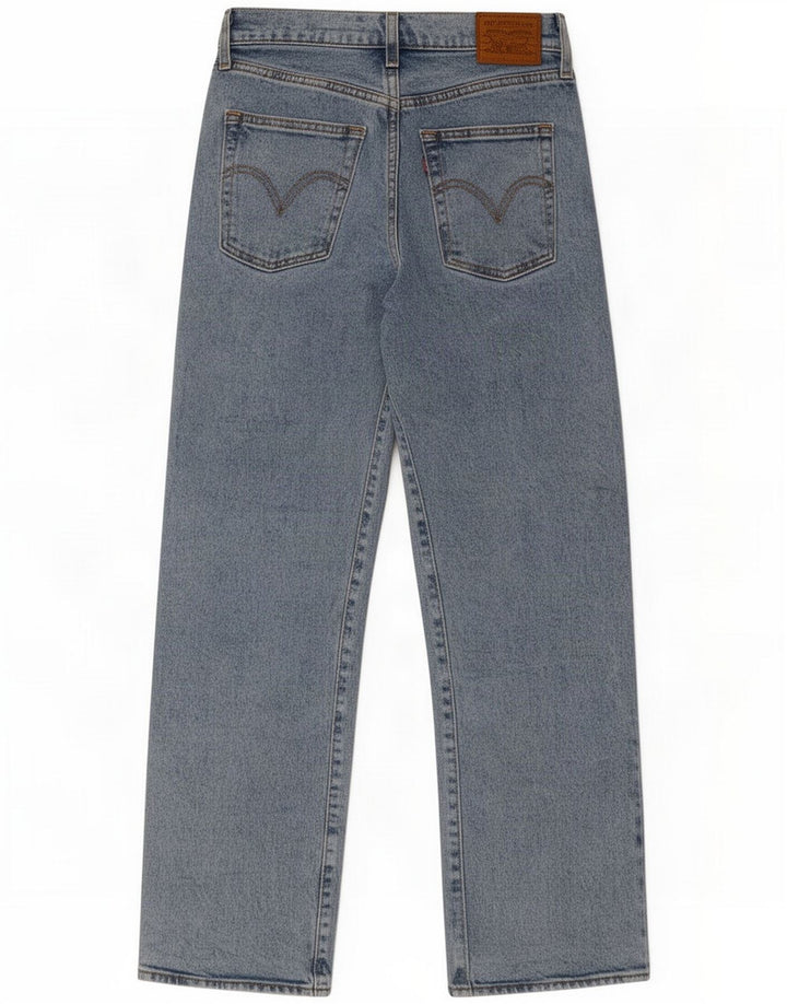 Levi's Dame Ribcage Straight Jeans W26 L27 Blå