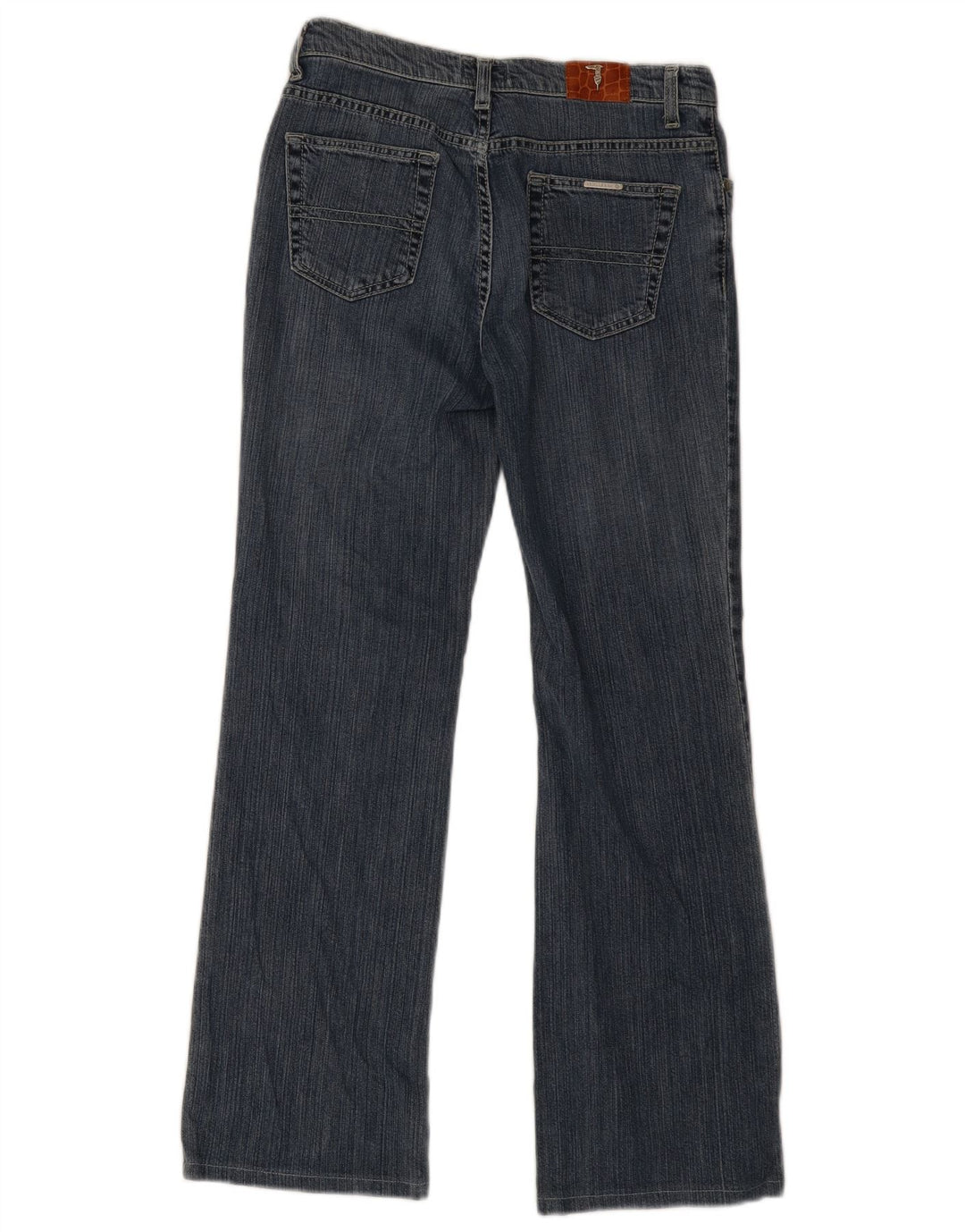 TRUSSARDI Dame Bootcut Jeans W27 L29 Blå Bomuld