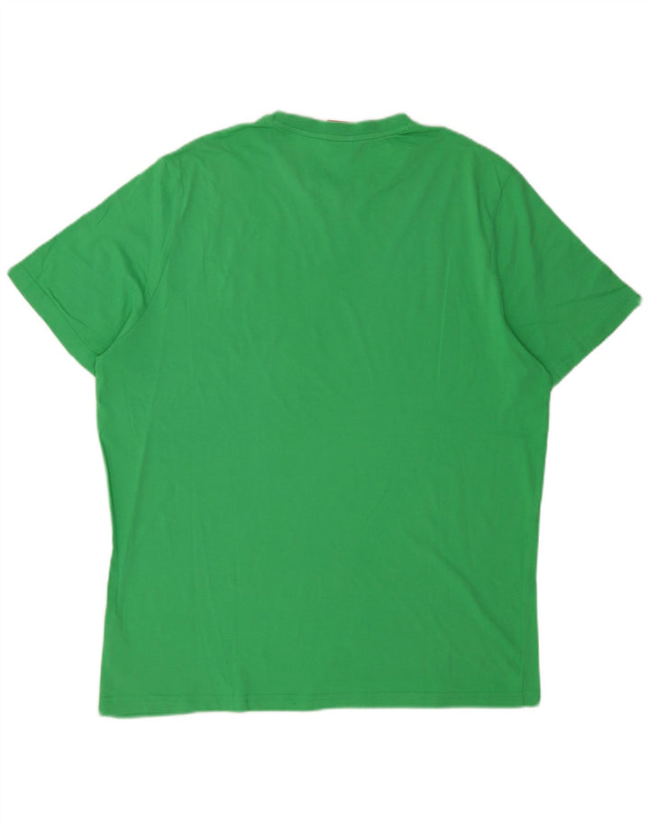 Puma Herre T-Shirt Top 2XL Grøn Bomuld