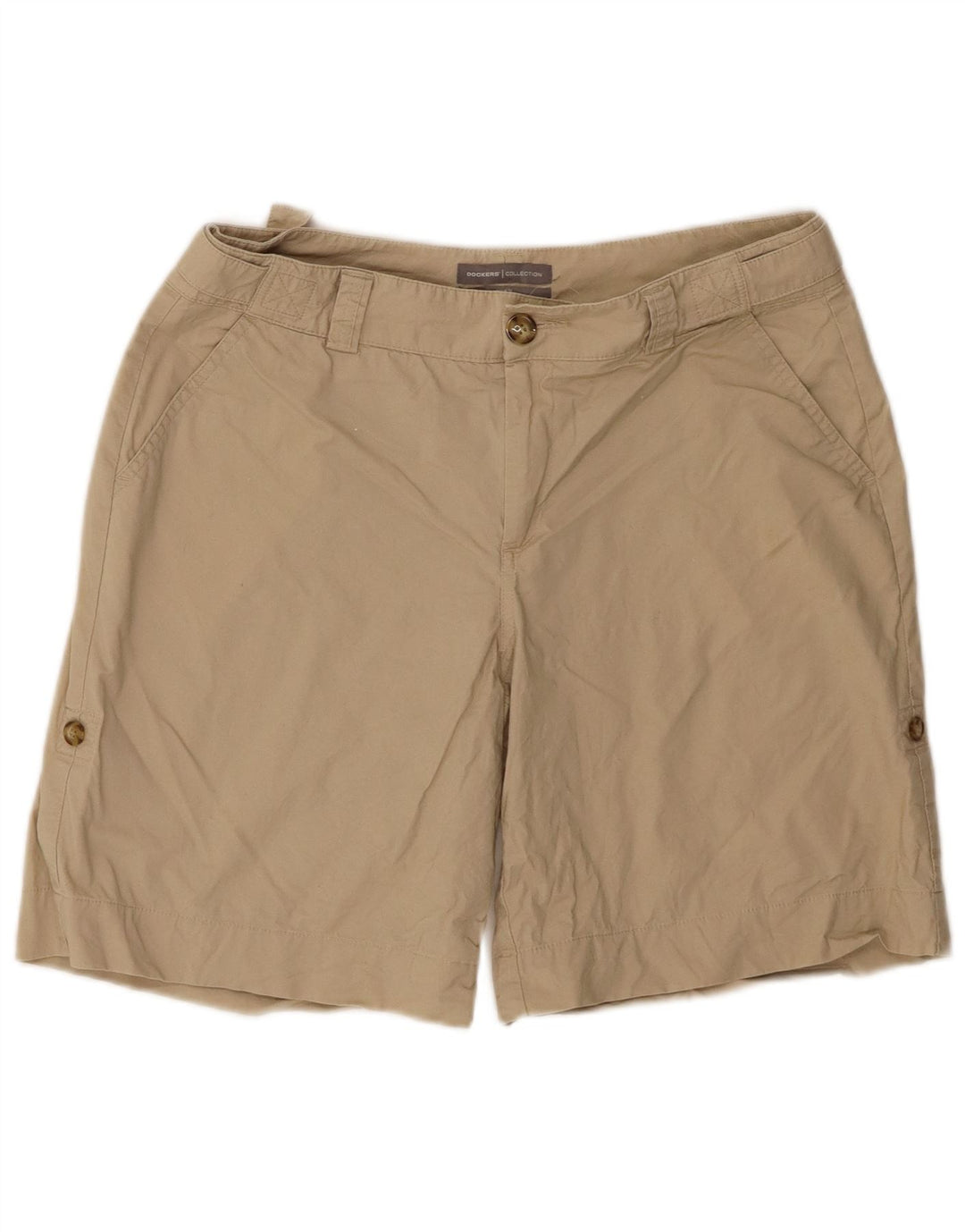 Dockers Chino Shorts til kvinder US 8 Medium W30 Beige Bomuld