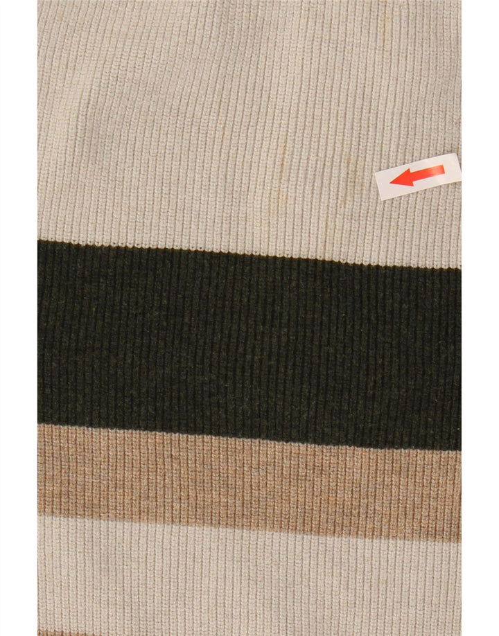Marks & Spencer dame sweater med lynlås-hals UK 10 lille grå farveblok