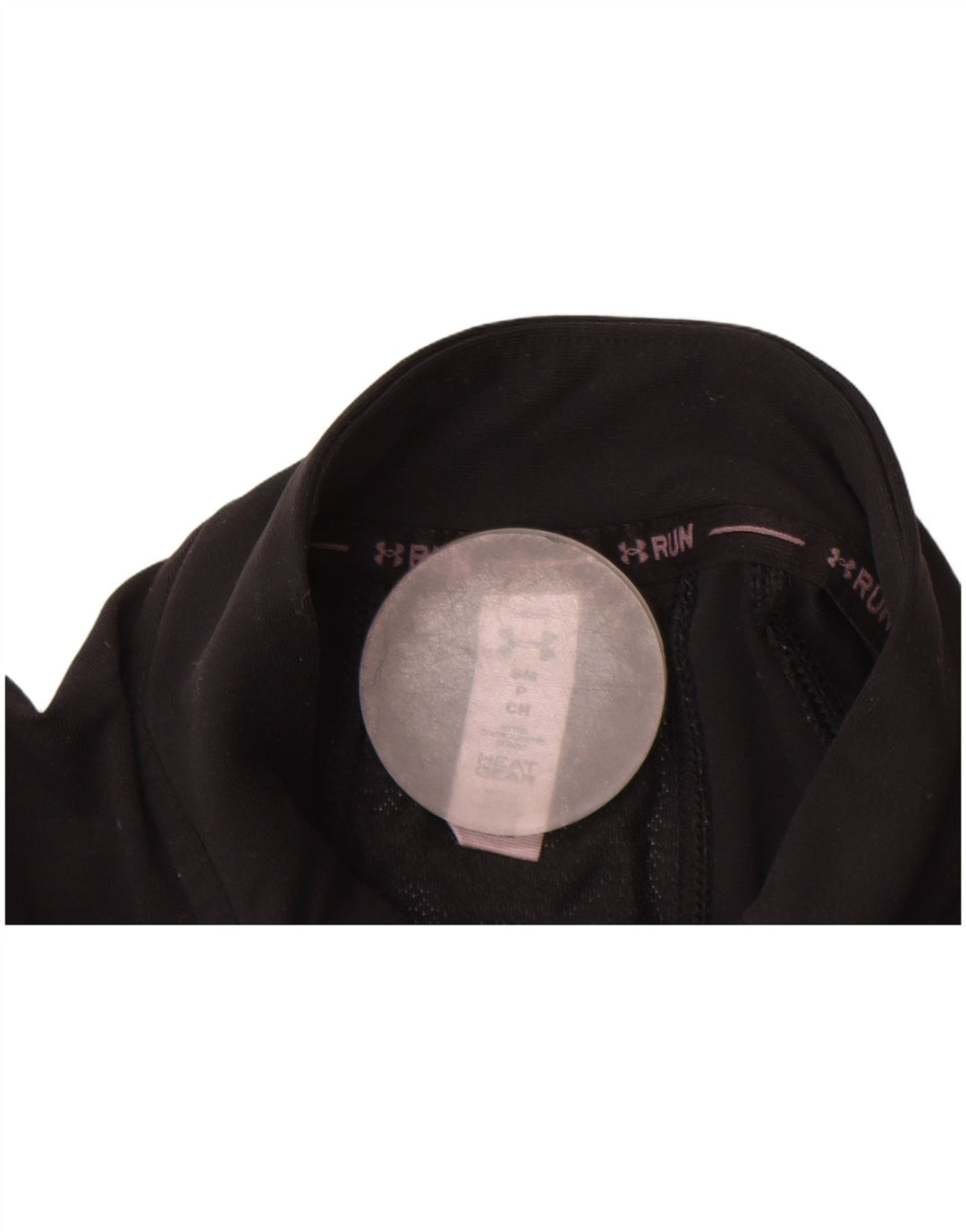 Under Armour Dame Heat Gear Top Langærmet UK 10 Small Black Elastomere