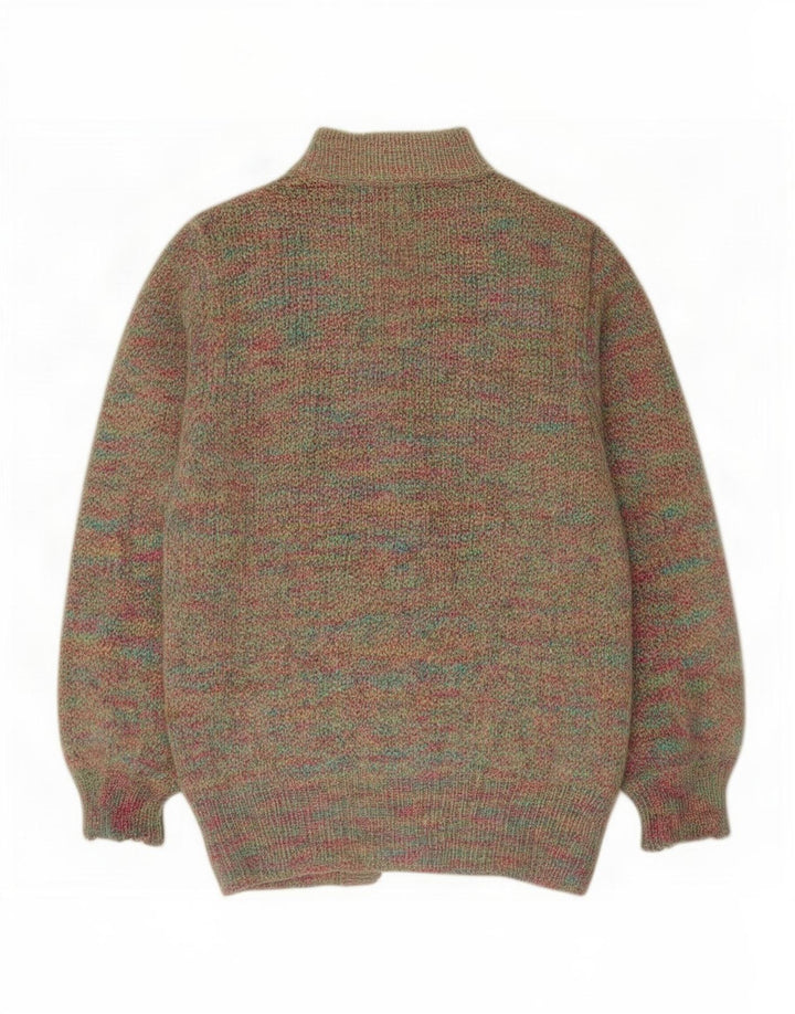 Peter Hahn Dame Cardigan Sweater UK 10 Small Multicolored Classic