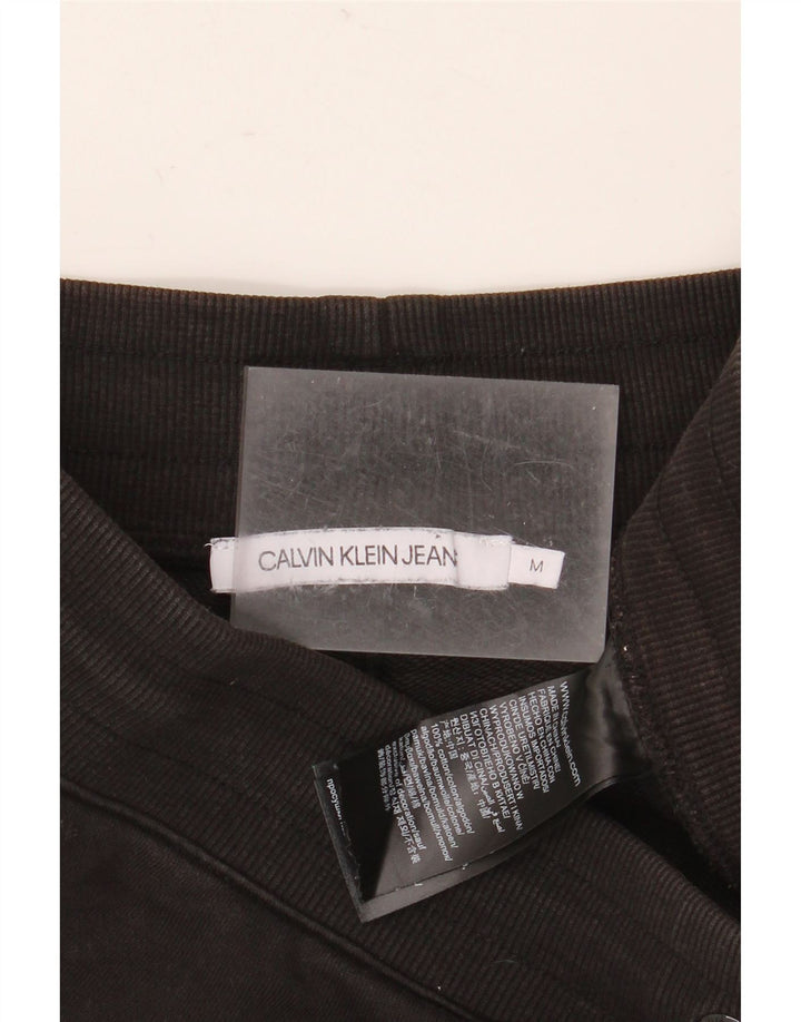 Calvin Klein Graphic Sports Shorts til kvinder UK 14 Medium Black Bomuld