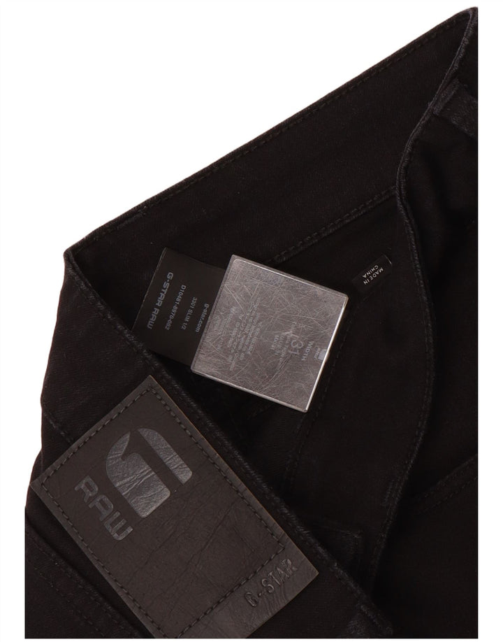 G-STAR Mens Denim Shorts W31 Medium  Black Cotton