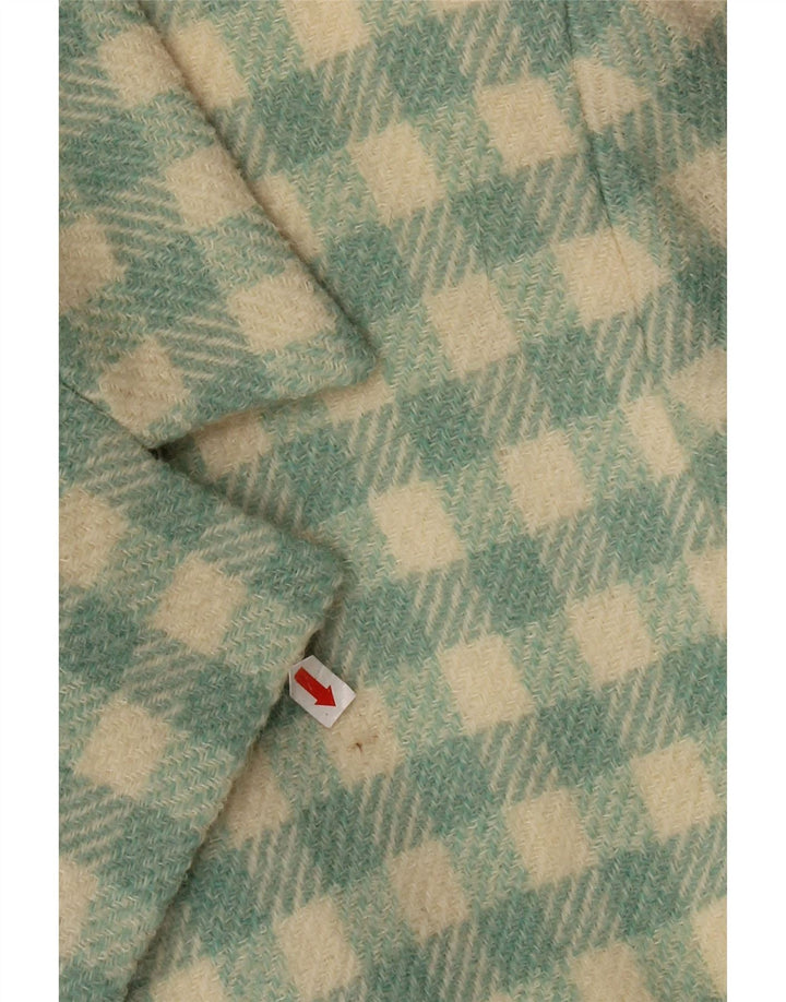 Istante Dame Dobbeltradet Frakke UK 14 Medium Green Check