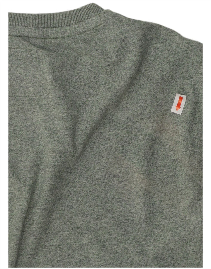 SUPERDRY Herre T-Shirt Top 2XL Grøn Bomuld